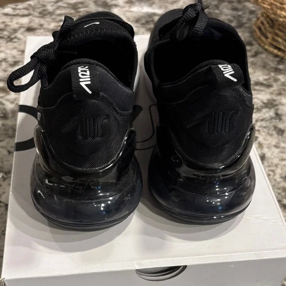 Nike Air Max 270 Black and White Sneakers - Picture 2 of 6